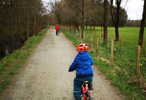 Cycling in Polkemmet Country Park