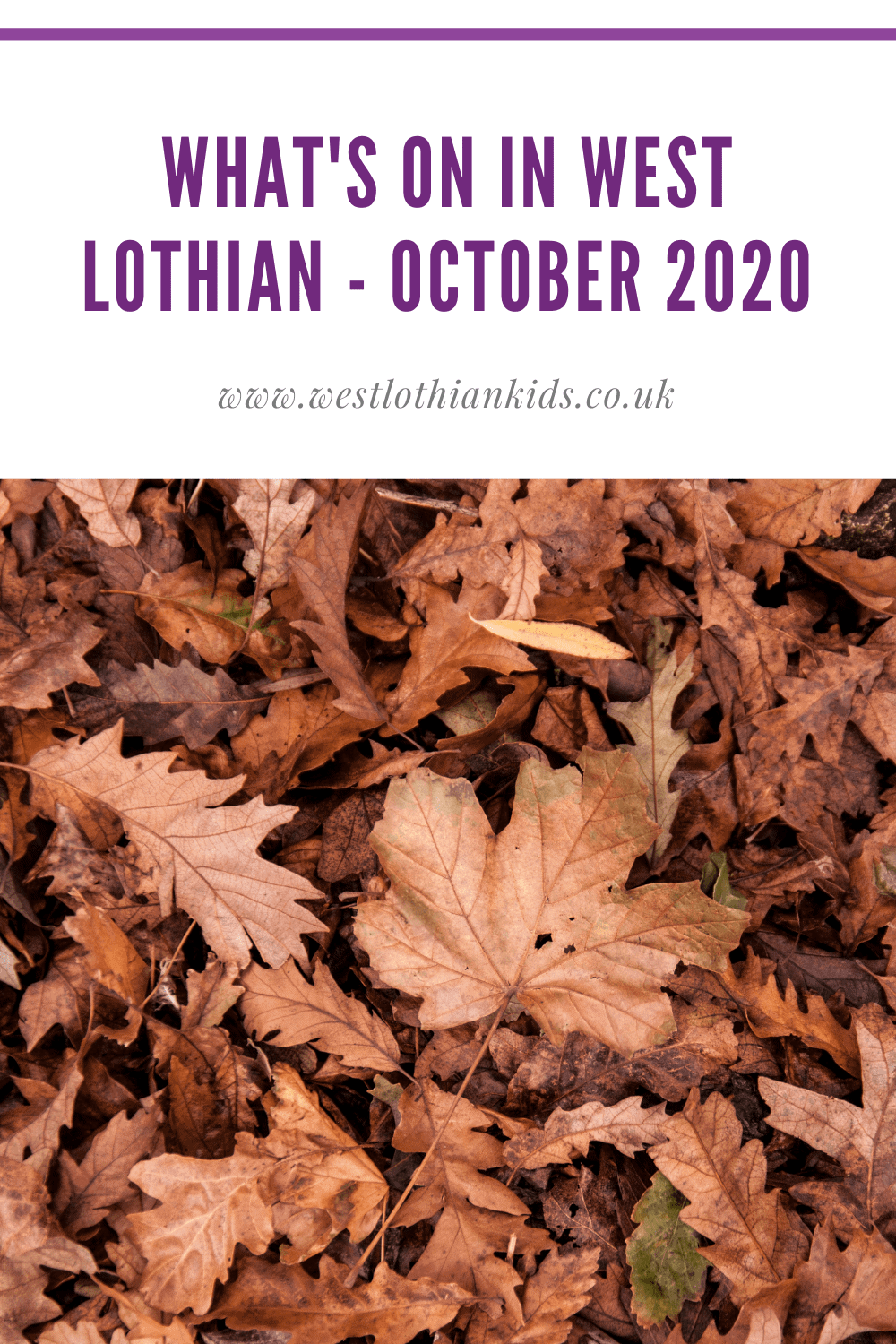 What's On In West Lothian for Kids This October 2020